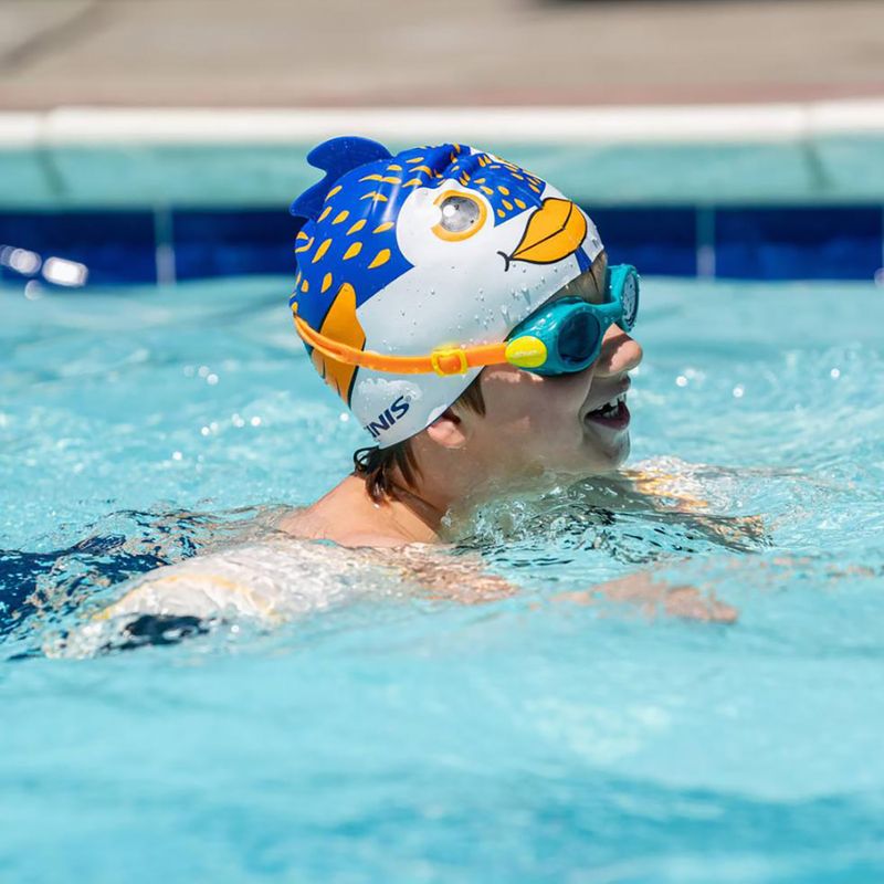Occhialini da nuoto per bambini Finis H3 Goggle teal/orange 3