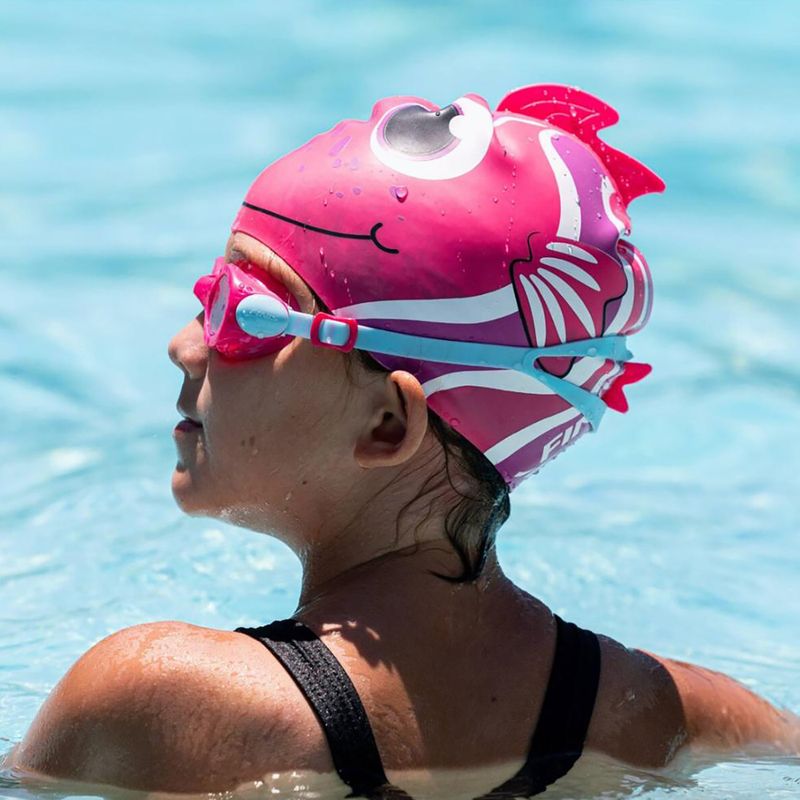 Occhialini da nuoto per bambini Finis H3 Goggle pink/aqua 4