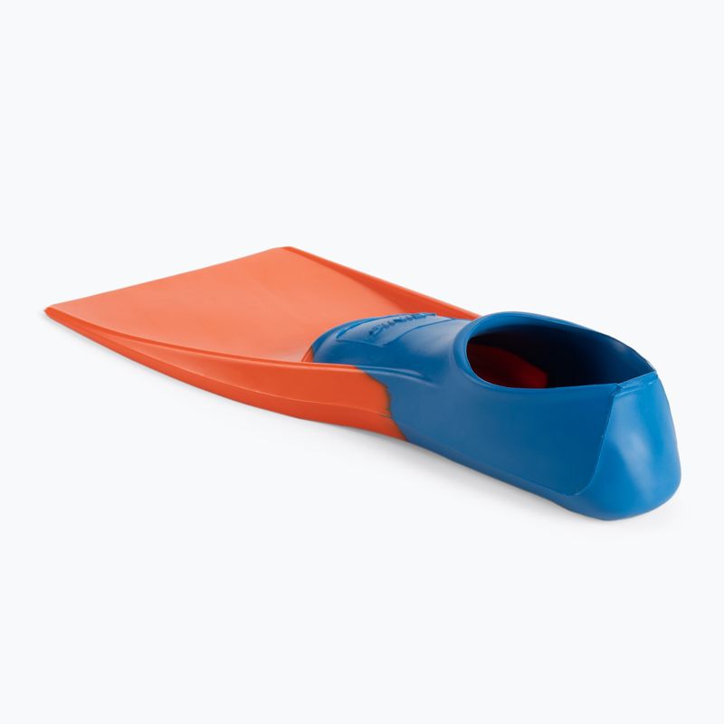 Pinne lunghe galleggianti FINIS blu/arancio 4