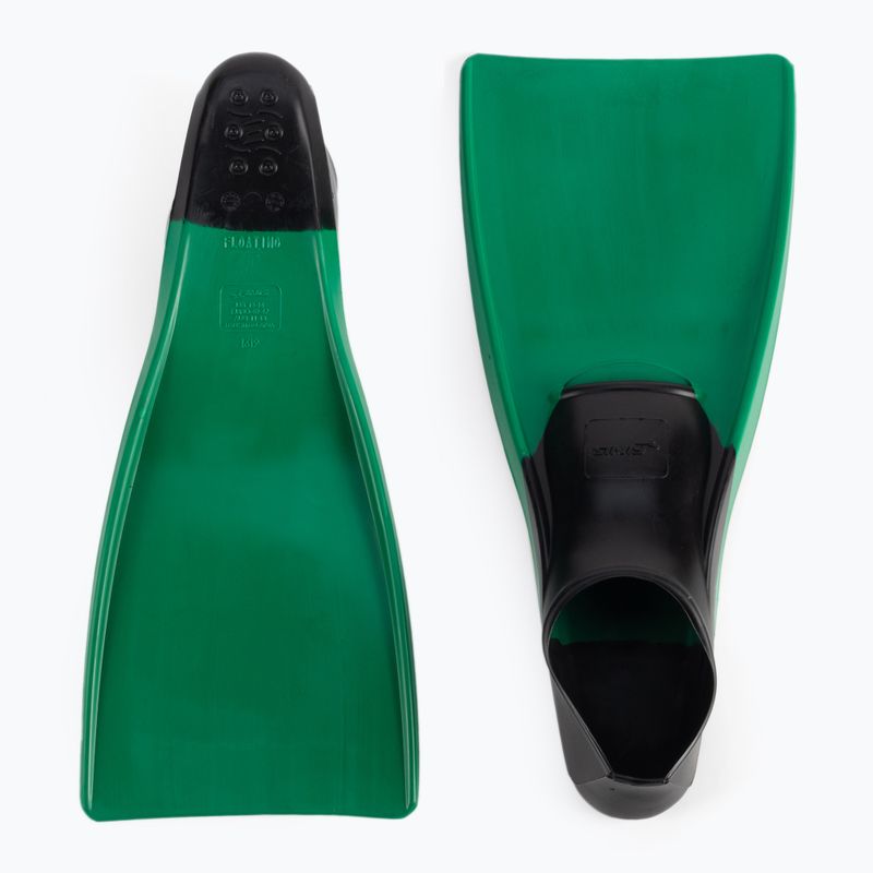 Pinne lunghe galleggianti FINIS nero/verde 2