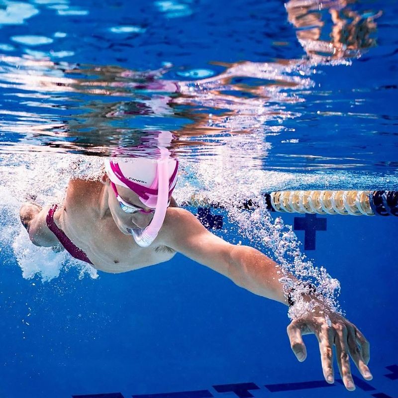 Tubo frontale per nuoto FINIS Stability Snorkel orchid 3