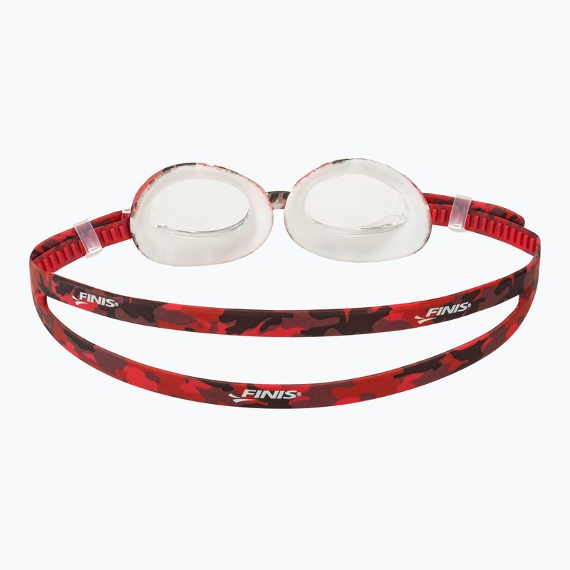 Occhiali da nuoto FINIS Adventure rosso mimetico 5
