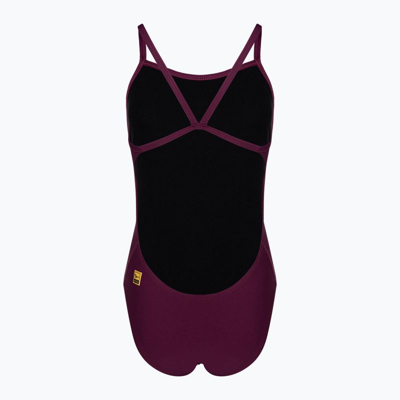 Costume intero donna FINIS Openback Solid cabernet 2