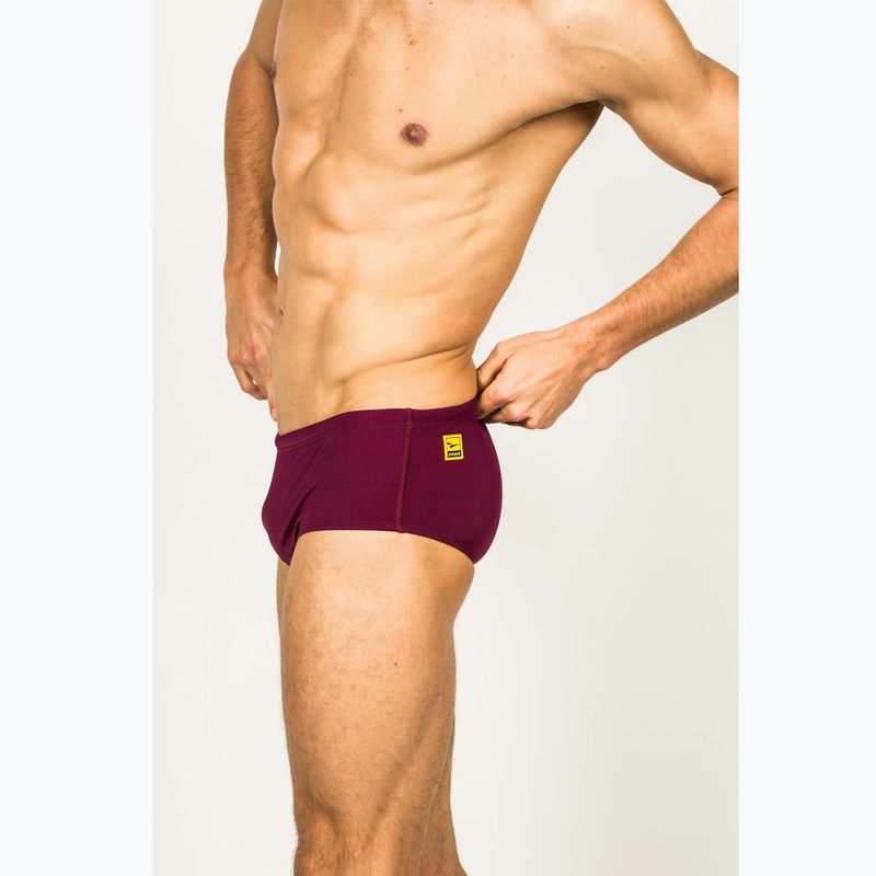 Slip da bagno FINIS Aqua Short Solid cabernet da uomo 4