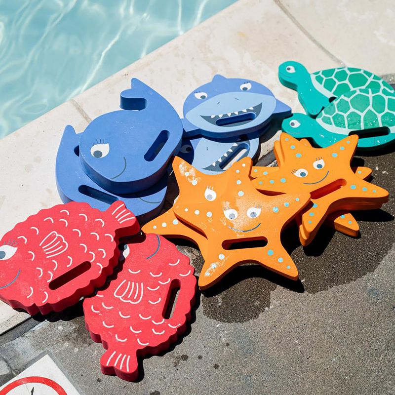 Tavola da nuoto per bambini FINIS Floatie Friends Pufferfish red 2