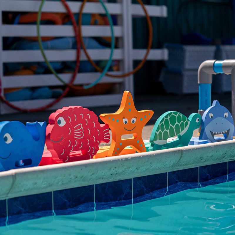 Tavola da nuoto per bambini FINIS Floatie Friends Turtle blue/green 2