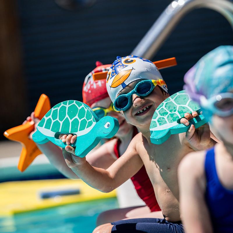 Tavola da nuoto per bambini FINIS Floatie Friends Turtle blue/green 4