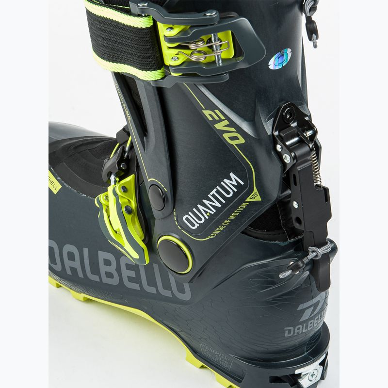 Scarpone da sci Dalbello Quantum Evo da uomo blu scuro/giallo fluo 5