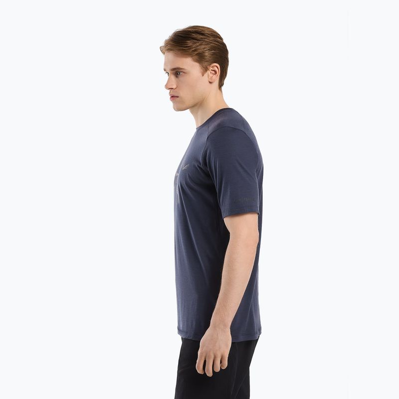 Camicia da trekking Arc'teryx Ionia Merino Wool Logo uomo nero/zaffiro 2