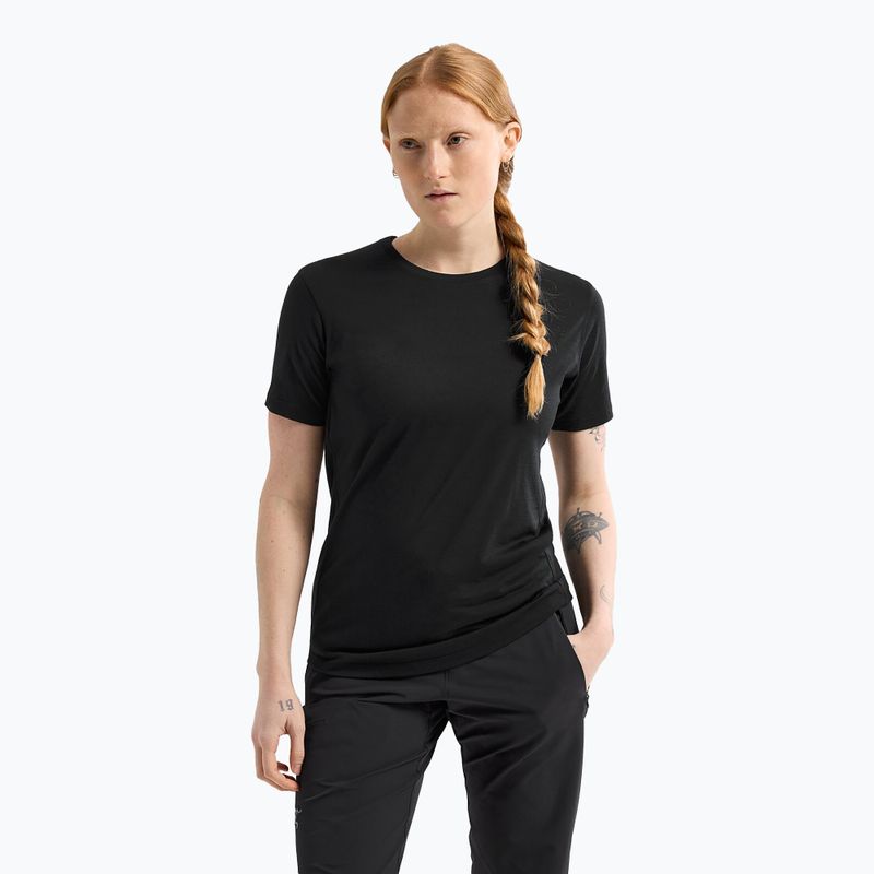 Arc'teryx maglia trekking donna Lana Crew nero/zaffiro