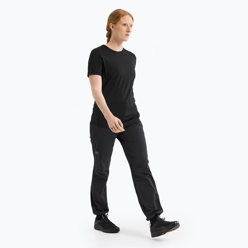 Arcteryx maglia trekking donna Lana Crew nero/zaffiro 2