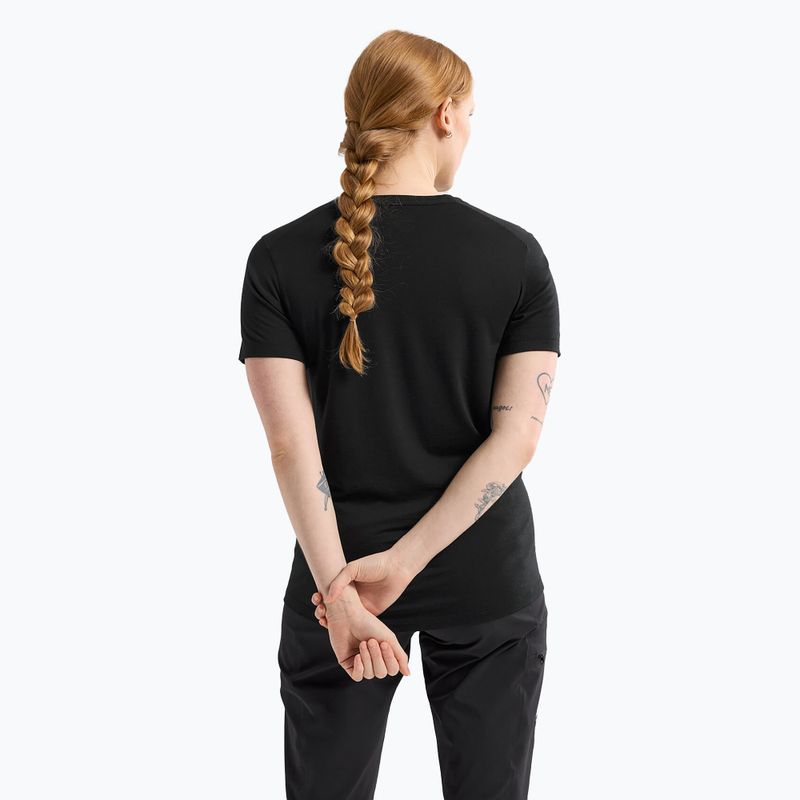 Arcteryx maglia trekking donna Lana Crew nero/zaffiro 3