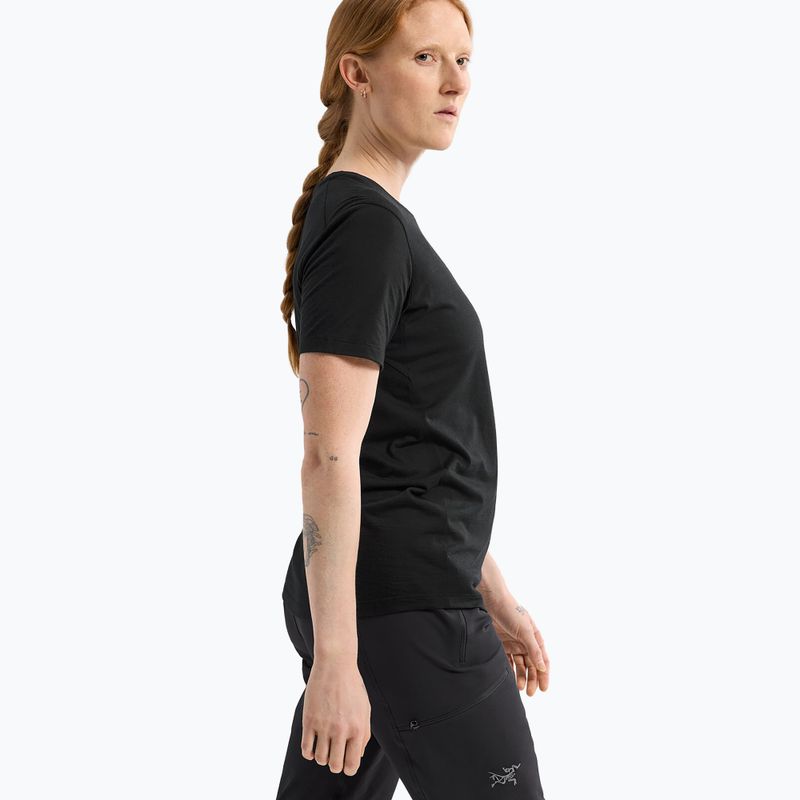 Arcteryx maglia trekking donna Lana Crew nero/zaffiro 4