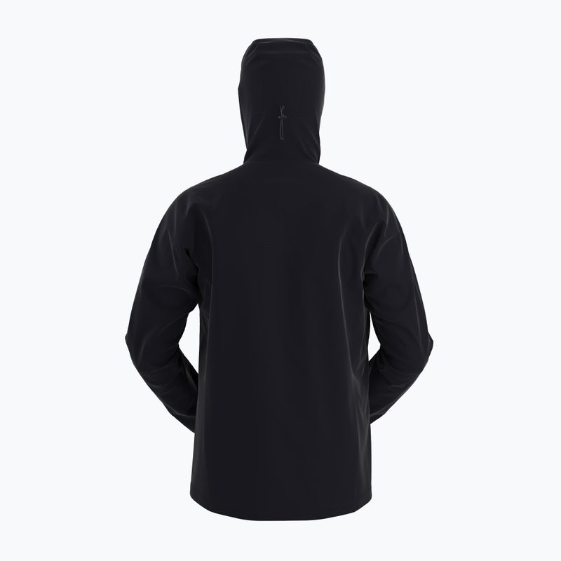 Giacca a vento Arcteryx Squamish Hoody nera da uomo 2