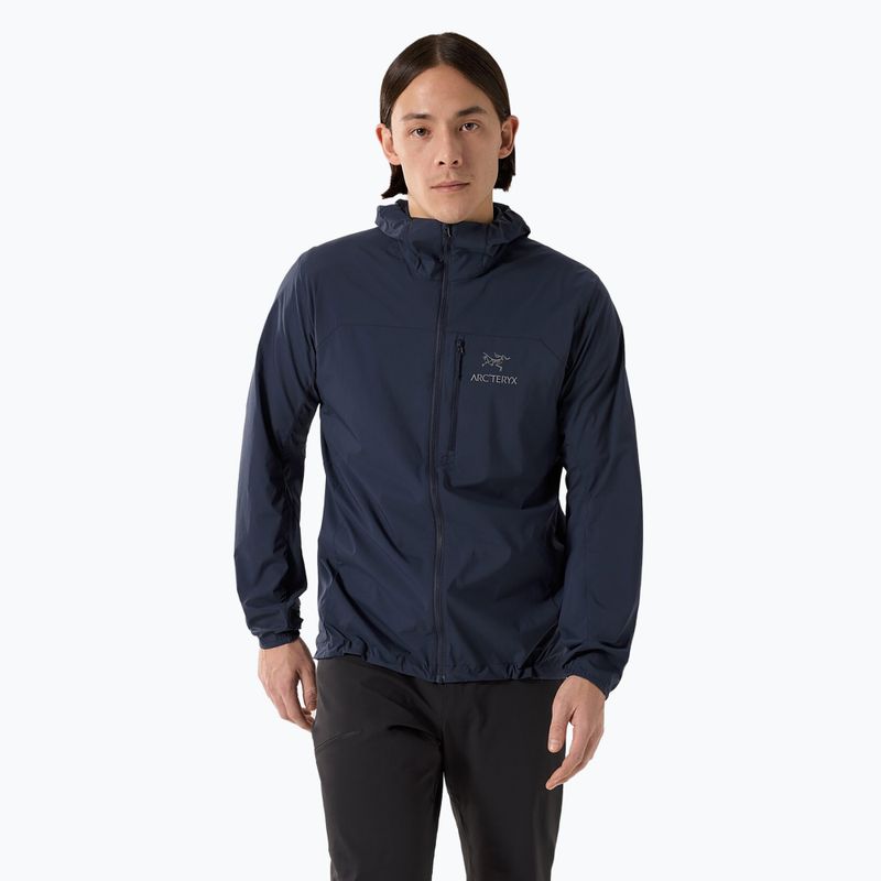 Arc'teryx Squamish Hoody Uomo Giacca a vento zaffiro nero