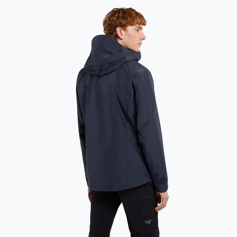 Giacca antipioggia Arcteryx Beta LT da uomo, zaffiro nero 3