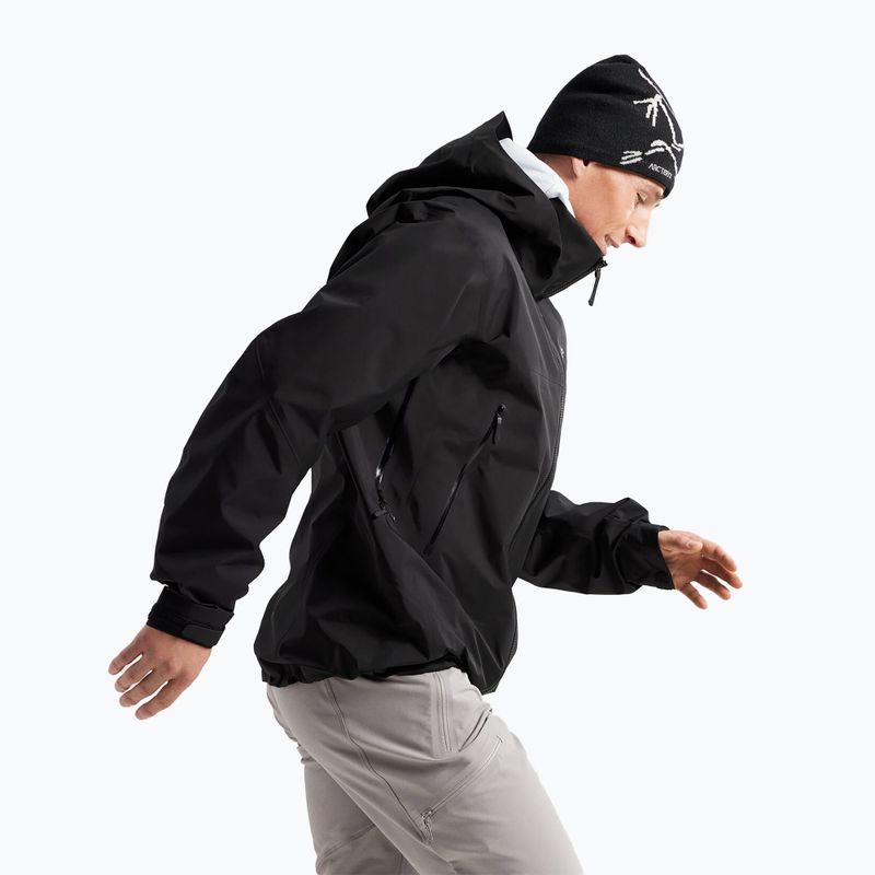 Giacca da pioggia Arc'teryx Beta AR da uomo, nero 4