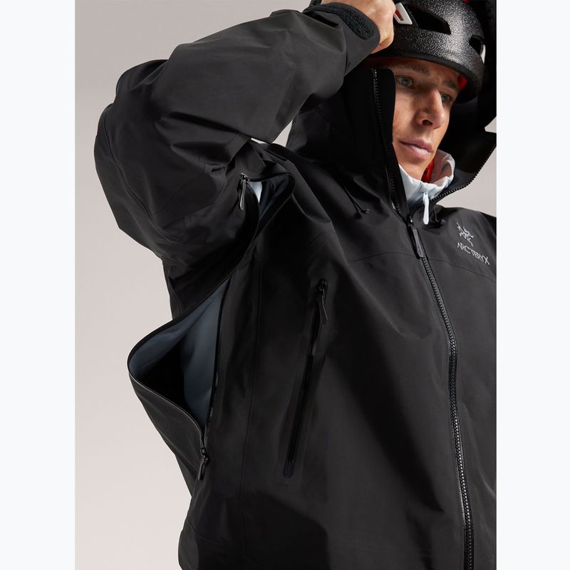 Giacca da pioggia Arcteryx Beta AR da uomo, nero 6
