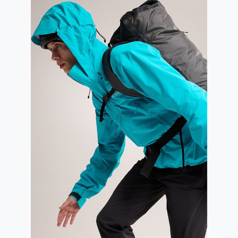 Giacca da pioggia Arcteryx Beta AR blu tetra da uomo 4