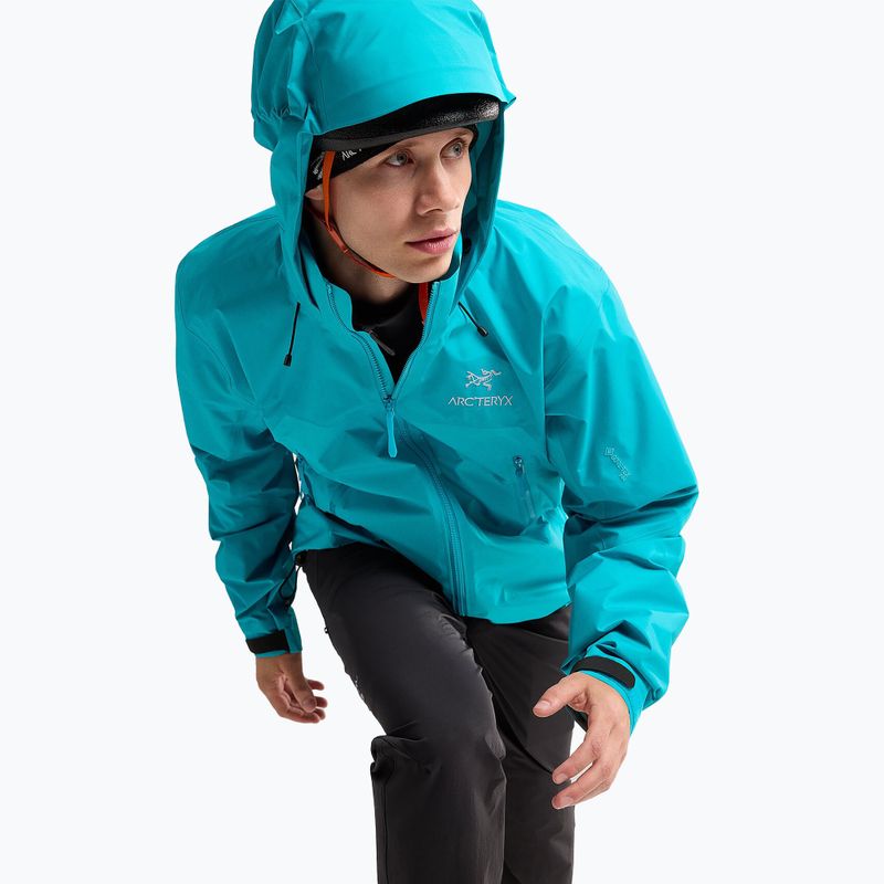 Giacca da pioggia Arcteryx Beta AR blu tetra da uomo 5