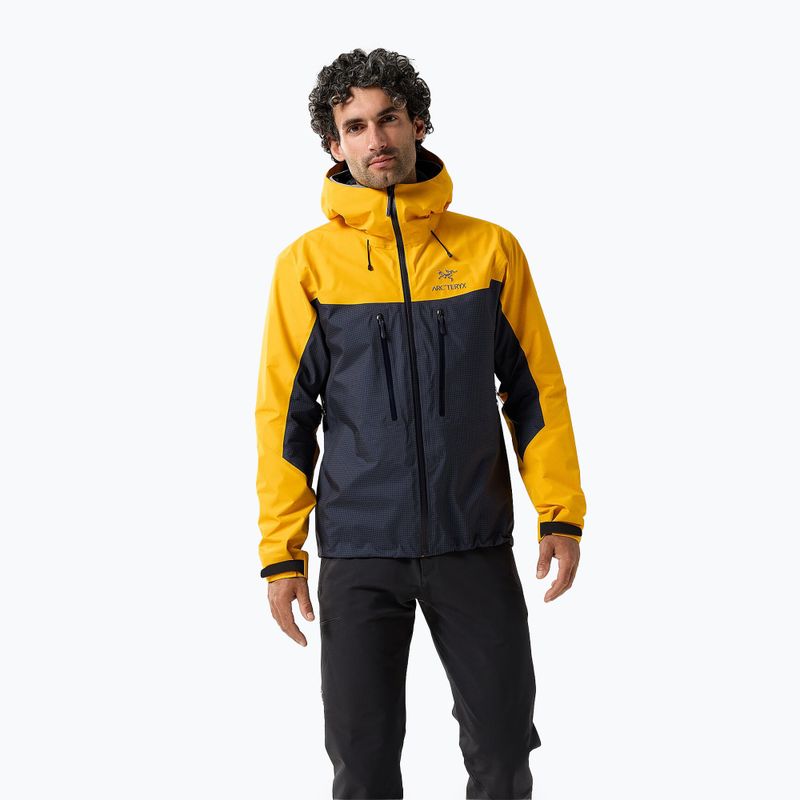 Giacca antipioggia Arc'teryx Alpha nero zaffiro/edziza da uomo
