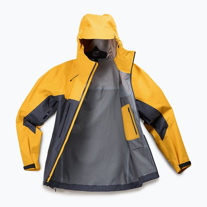 Giacca antipioggia Arc'teryx Alpha nero zaffiro/edziza da uomo 9