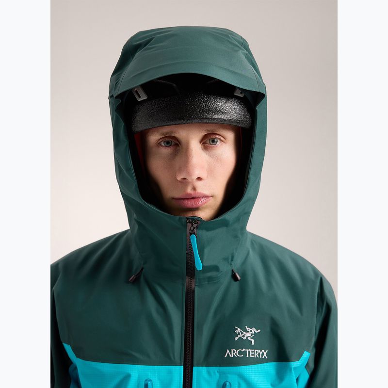 Giacca da pioggia Arcteryx Alpha blu tetra/pytheas da uomo 6