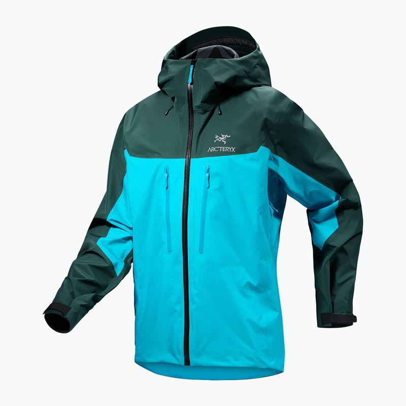 Giacca da pioggia Arcteryx Alpha blu tetra/pytheas da uomo 7
