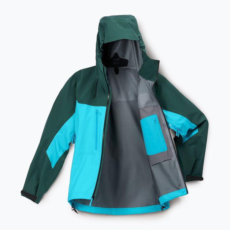 Giacca da pioggia Arcteryx Alpha blu tetra/pytheas da uomo 9