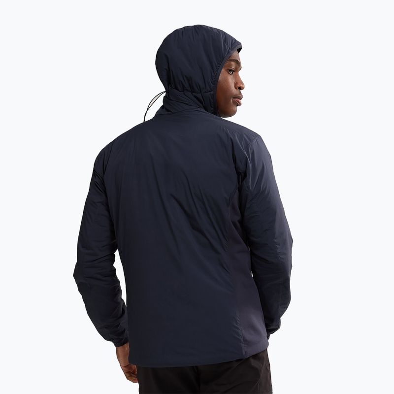 Giacca isolata Arcteryx Atom Hoody da uomo, zaffiro nero 3