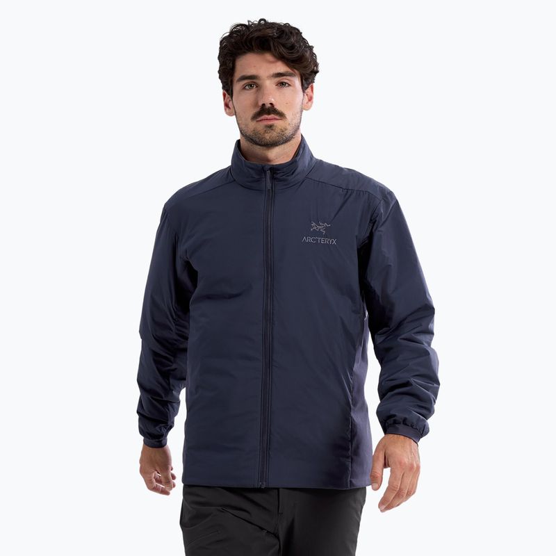 Giacca ibrida Arc'teryx Atom black sapphire da uomo