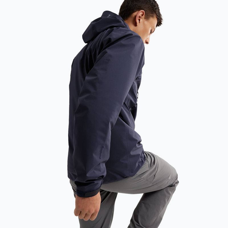 Giacca antipioggia Arc'teryx Beta nero zaffiro da uomo 4
