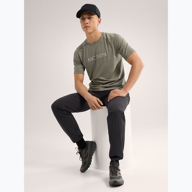 Maglietta Arc'teryx Ionia Merino Wool Arc'Word Logo forage da uomo 2