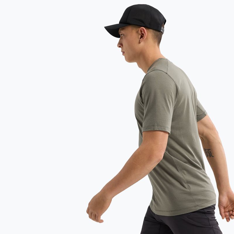 Maglietta Arcteryx Ionia Merino Wool Arc'Word Logo forage da uomo 5