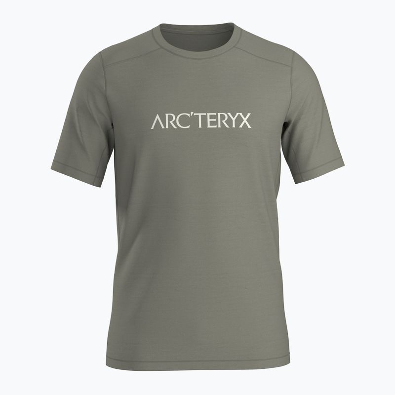 Maglietta Arcteryx Ionia Merino Wool Arc'Word Logo forage da uomo 6