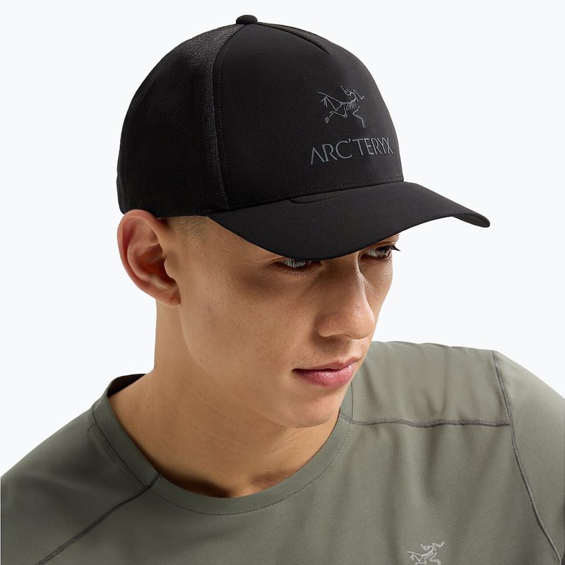Cappello da baseball Arcteryx Bird Word Trucker Curved nero/grafite 2