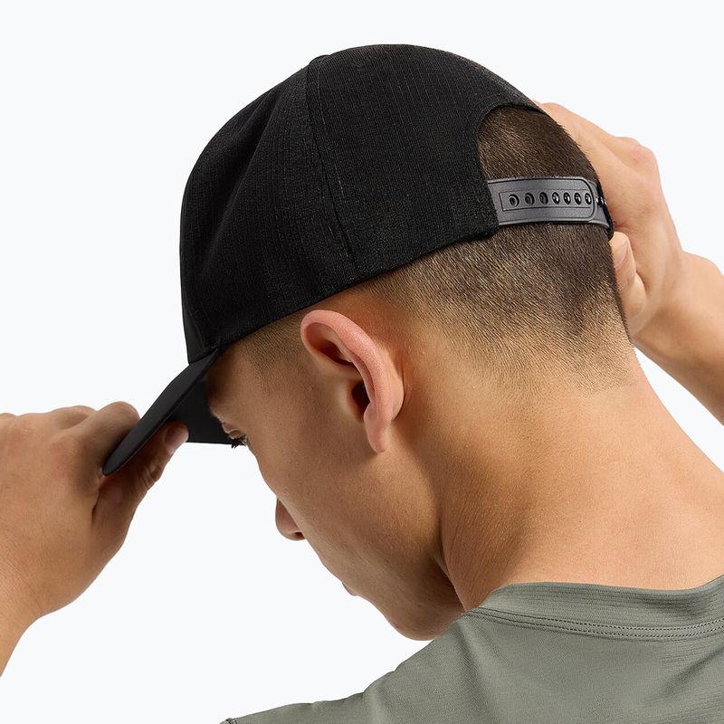 Cappello da baseball Arc'teryx Bird Word Trucker Curved nero/grafite 3