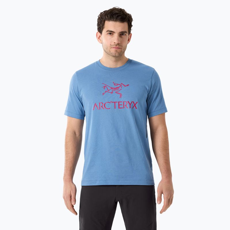 T-shirt Arcteryx Arc'Word Logo da uomo, lavaggio stone wash