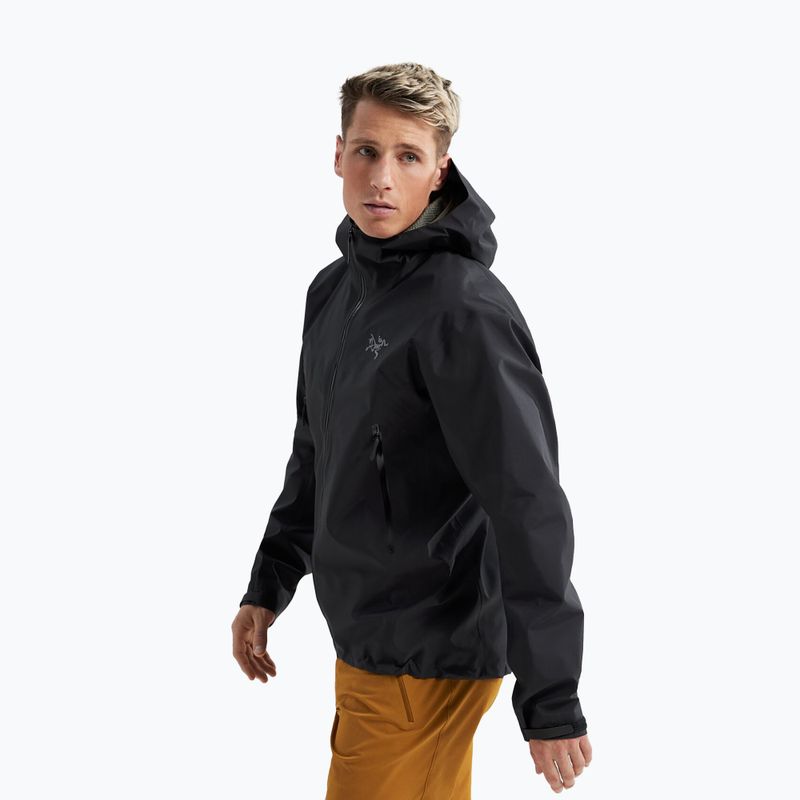 Giacca da pioggia Arcteryx Beta da uomo, nero 5