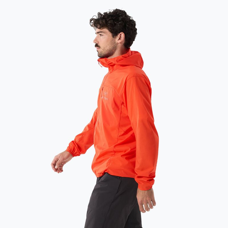 Giacca a vento Arcteryx Squamish Hoody solaris da uomo 4