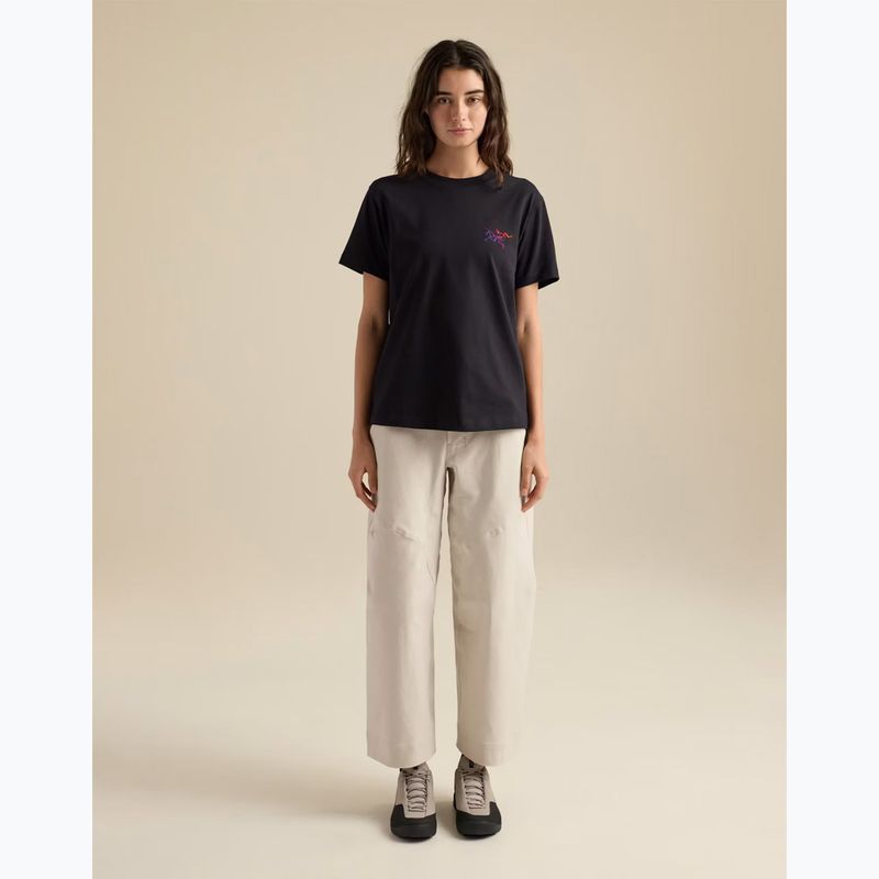 Maglietta da donna Arcteryx Kragg Cotton Little Bird Crew black/multi 2