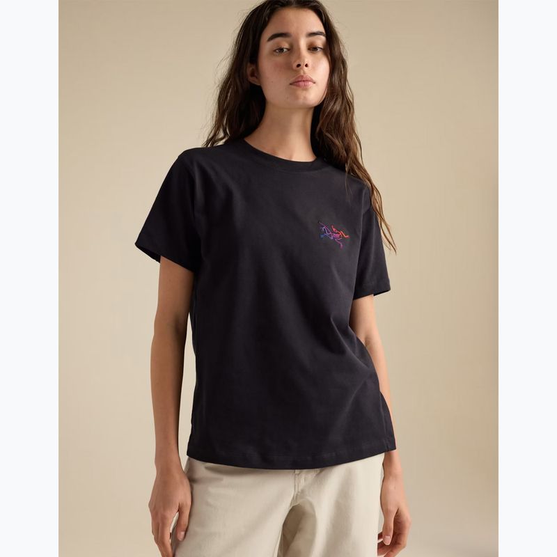 Maglietta da donna Arcteryx Kragg Cotton Little Bird Crew black/multi 6