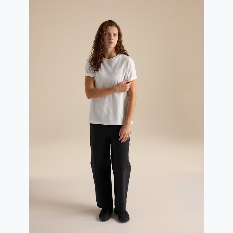 Maglietta da donna Arcteryx Kragg Cotton Little Bird Crew white light/white 2