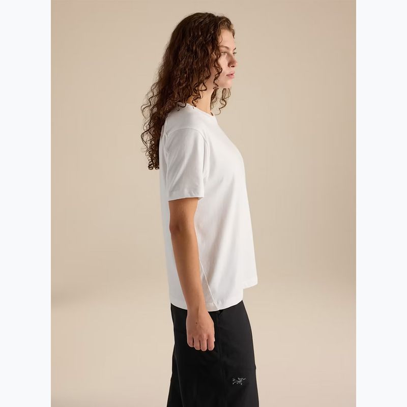 Maglietta da donna Arcteryx Kragg Cotton Little Bird Crew white light/white 4