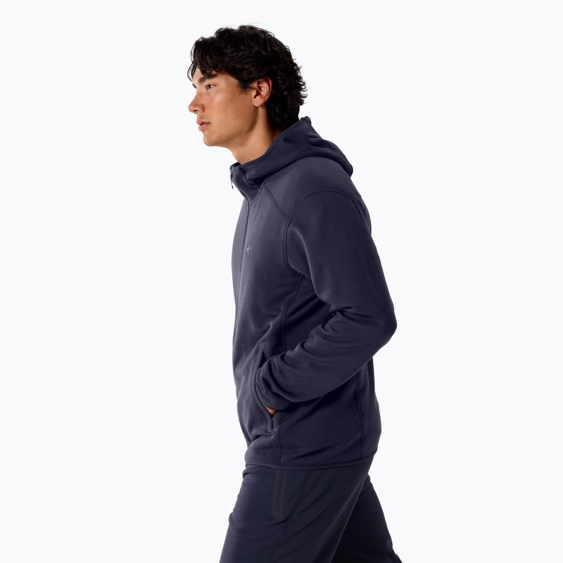 Felpa da trekking da uomo Arc'Teryx Kyanite Hoody black sapphire 3
