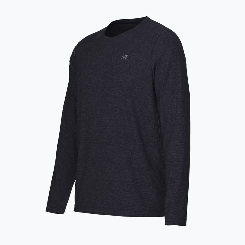 Maglia a maniche lunghe da trekking uomo Arc'teryx Cormac Crew nero melange 5