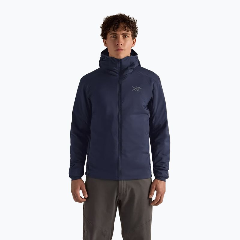 Giacca isolante Arcteryx Atom Hoody da uomo, zaffiro nero