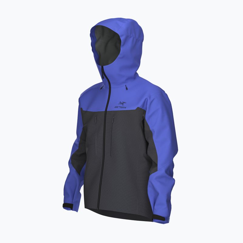 Giacca antipioggia Arcteryx Alpha electra / black sapphire da uomo 3