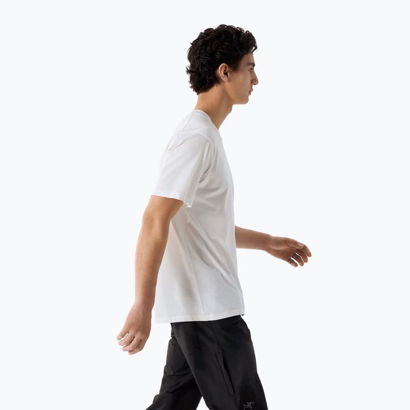 Maglietta da uomo Arcteryx Kragg Sl Cotton Bird Word white light/black 4