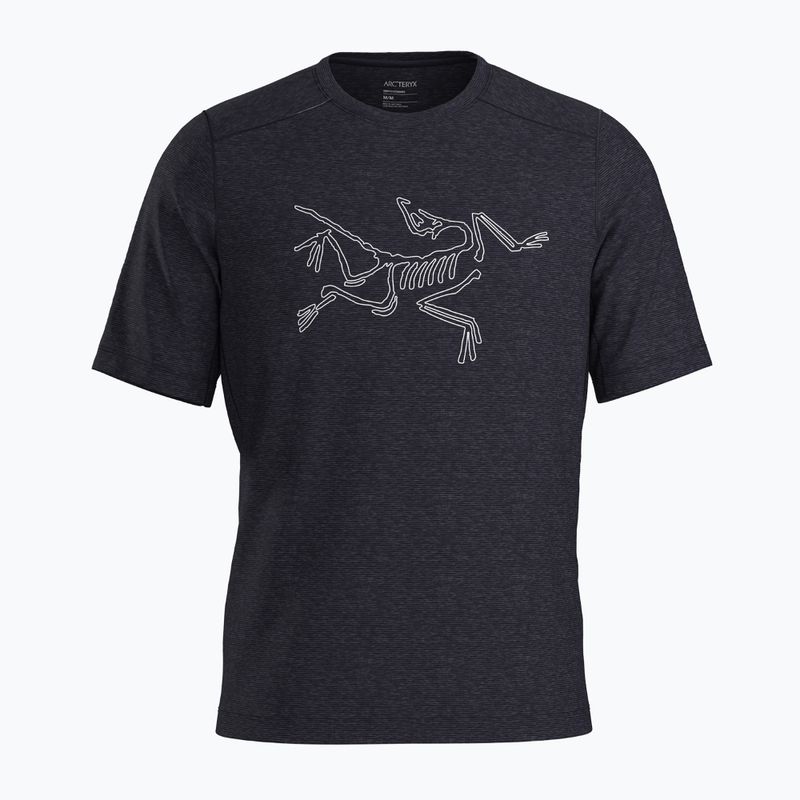 Maglietta Arc'teryx Cormac Logo SS uomo in erica nera